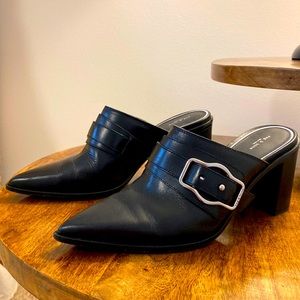 Rag and Bone Black Mules, Size 9